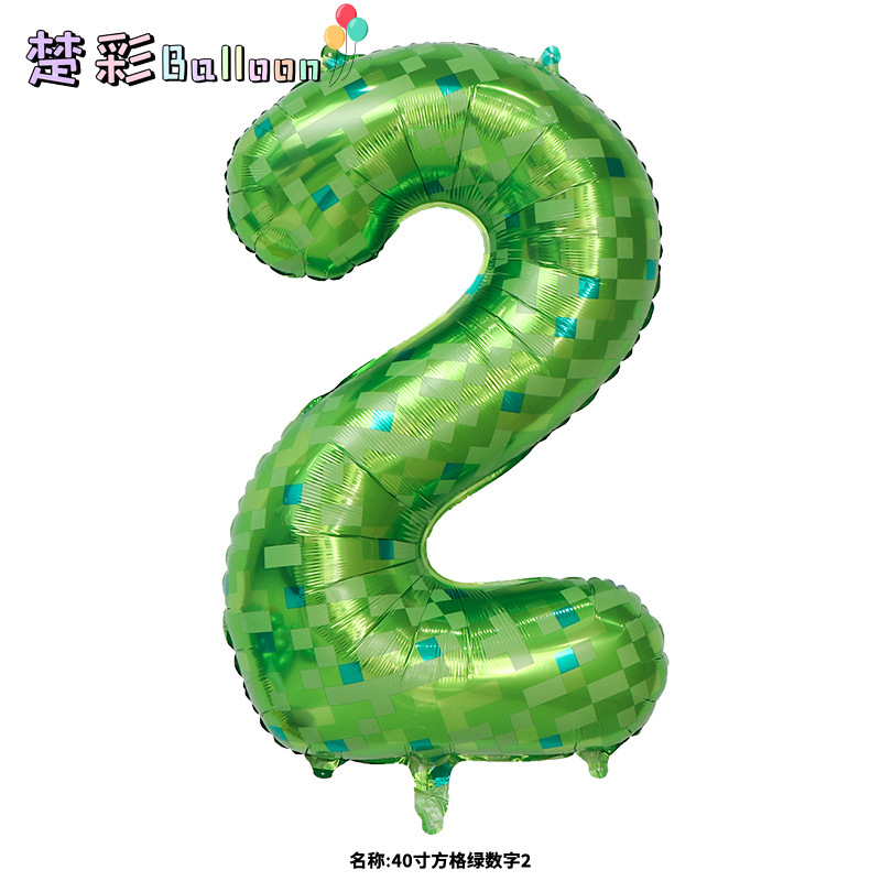 40 inch checkered green numbers 2cc