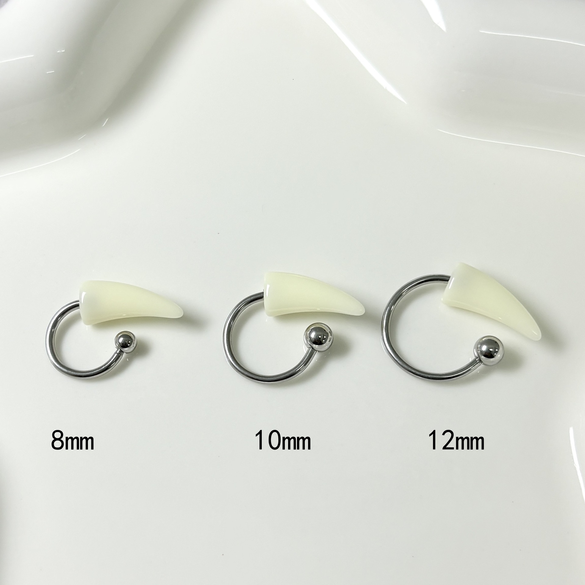 Labret stud lip piercing jewelry styling detail