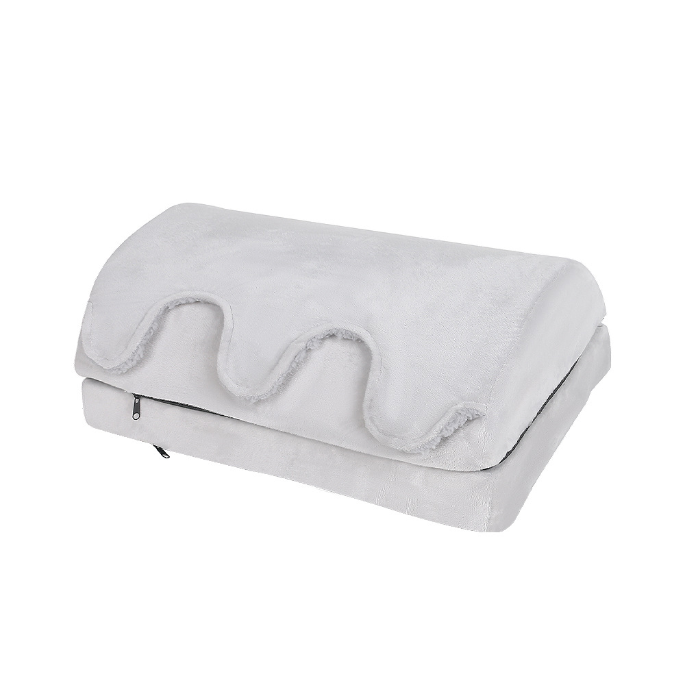 Amazon estalló doble capa cubierta almohada de pie de alta resiliencia ajustable altura taburete de pie de oficina almohada de piernas cálidas