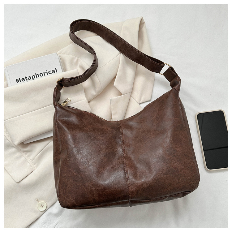 PU Große Kapazität Damen Tote Beliebte Mode Schulter Umhängetasche_voghion.com