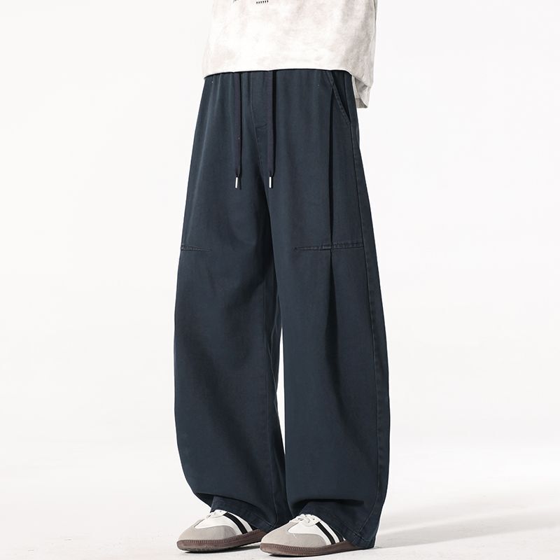 Shanggu Men's Clothing Autumn Japanese Retro Workwear Wide-Leg Pants Men's Casual Long Pants Straight-Leg Pants Men's Curved-Leg Pants Shanggu Men's Clothing Autumn Japanese Retro Workwear Wide-Leg Pants Men's Casual Long Pants Straight-Leg Pants Men's Curved-Leg Pants
