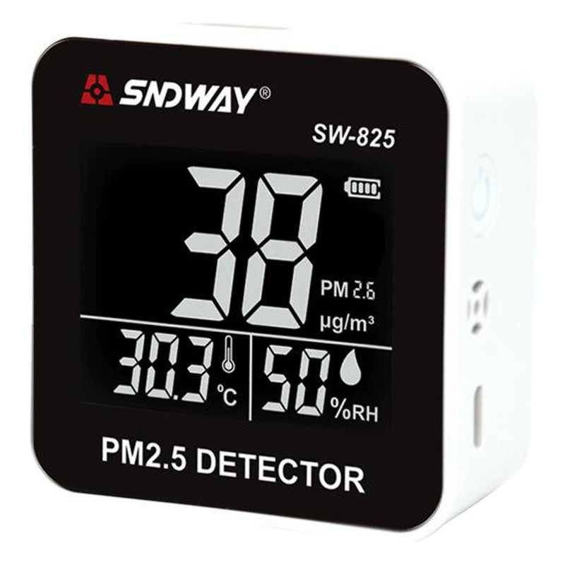 Детектор качества воздуха SNDWAY SW825, настольный прибор для определения частиц пыли PM2.5