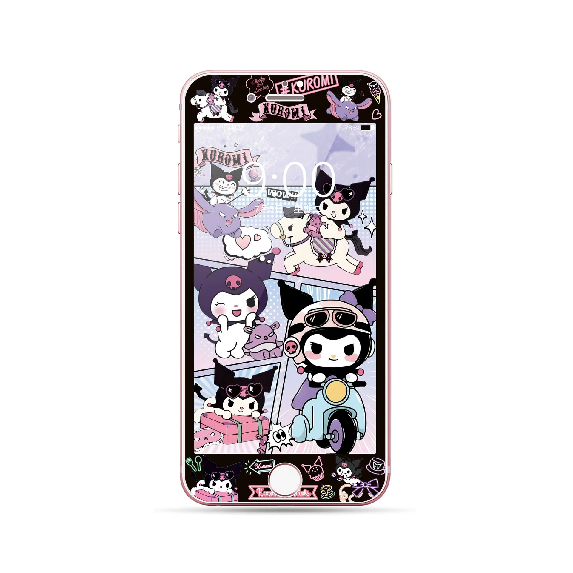 Стекло-предохранитель tempered для iPhone 4/4S/5/5S/SE/6/6s/7/8/Plus, 3D закруглённый край, полный экран