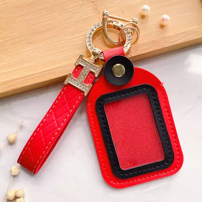 Control Key Protective Cover Electric Electric vehicle key cover shell - hand-rope-style-red