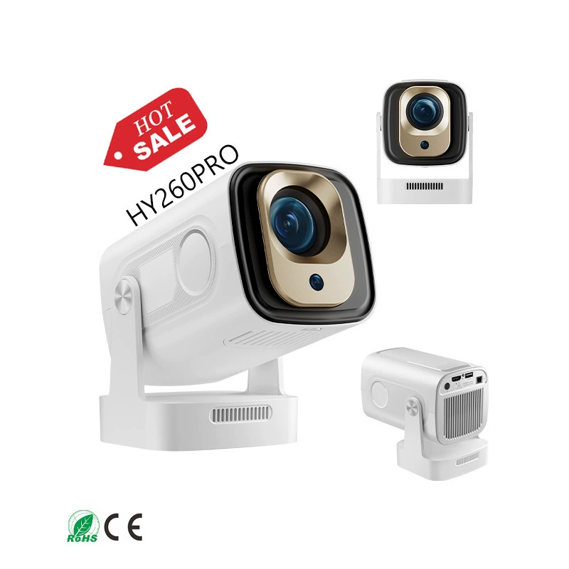 Популярный за пределами страны проектор HY260Pro H713 Android 11 умный HD 4K автофокус, корпусное проектор