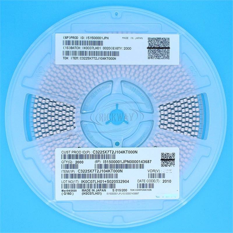 原装贴片电容1210 22uF 226K 25V X7R 10% 陶瓷 C3225X7R1E226KT