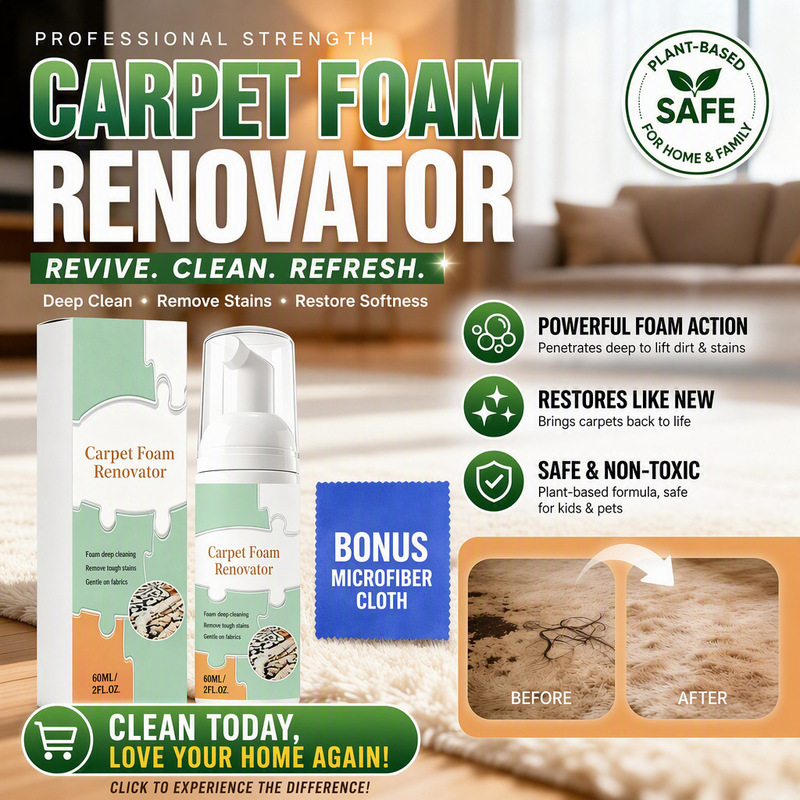Carpet Foam Cleaning Mousse, Dense Foam, Deep Stain and Oil Removal, Household Dry Cleaning and Cleaning Wipe Set Carpet Foam Cleaning Mousse, Dense Foam, Deep Stain and Oil Removal, Household Dry Cleaning and Cleaning Wipe Set