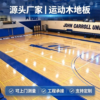 双龙骨室内篮球馆运动木地板学校舞蹈室实木地板体育场运动木地板