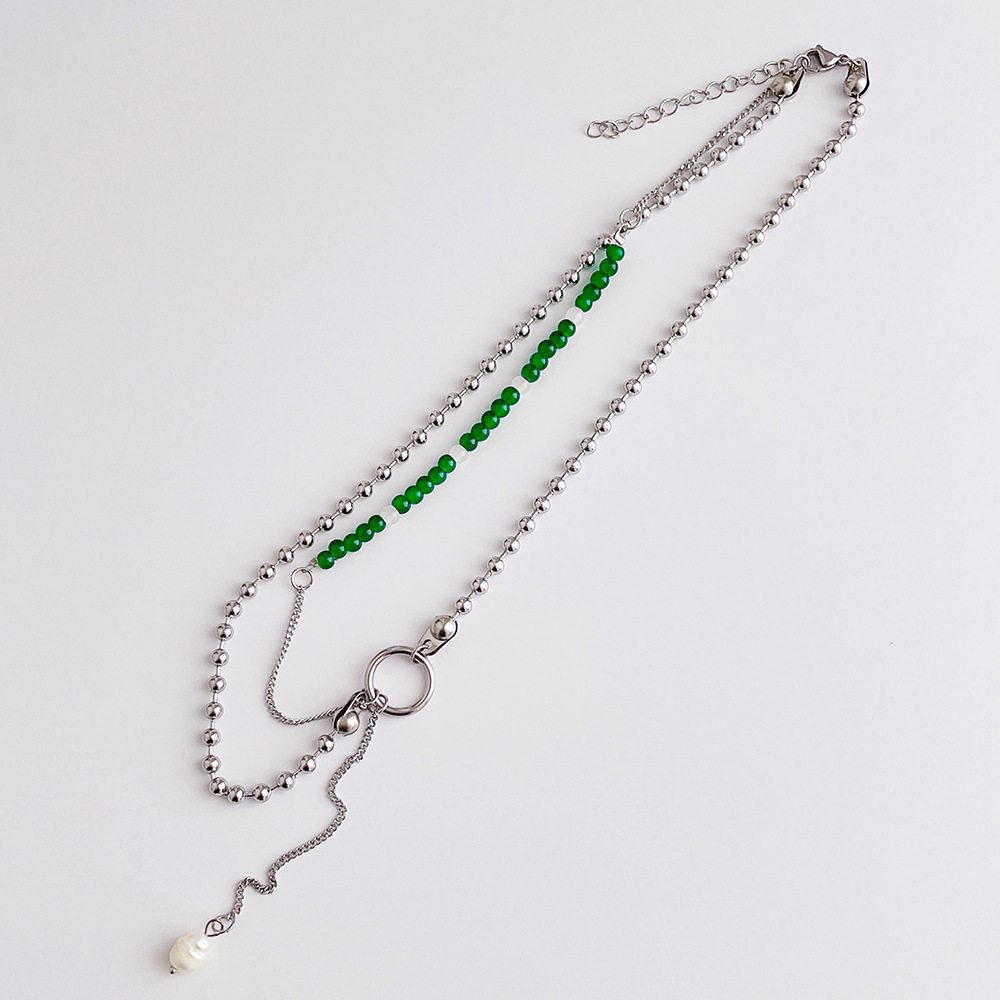 1 Piece Fashion Geometric Artificial Pearl Plating Womenu0027S Layered Necklaces