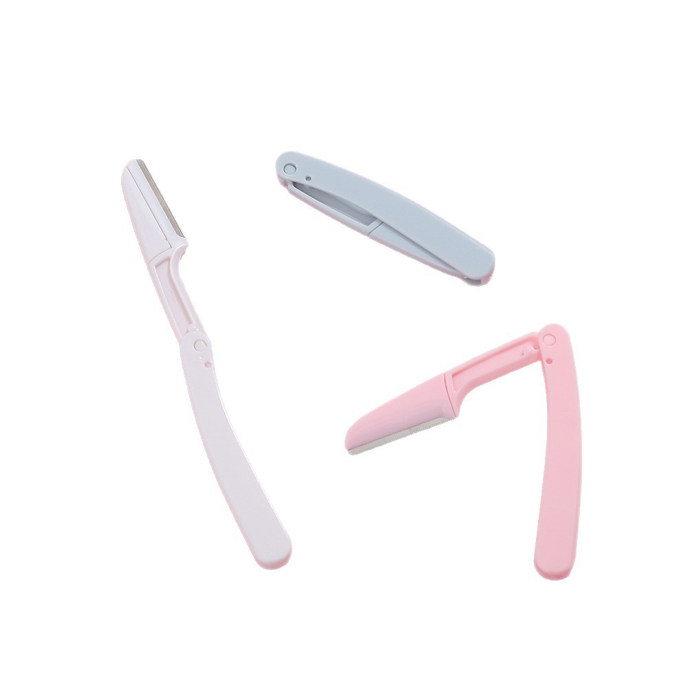 Mini cuchillo de cejas para mujeres herramientas de maquillaje para principiantes anti-racazos plegables cuchillo de cejas macro conjunto de cuchillas