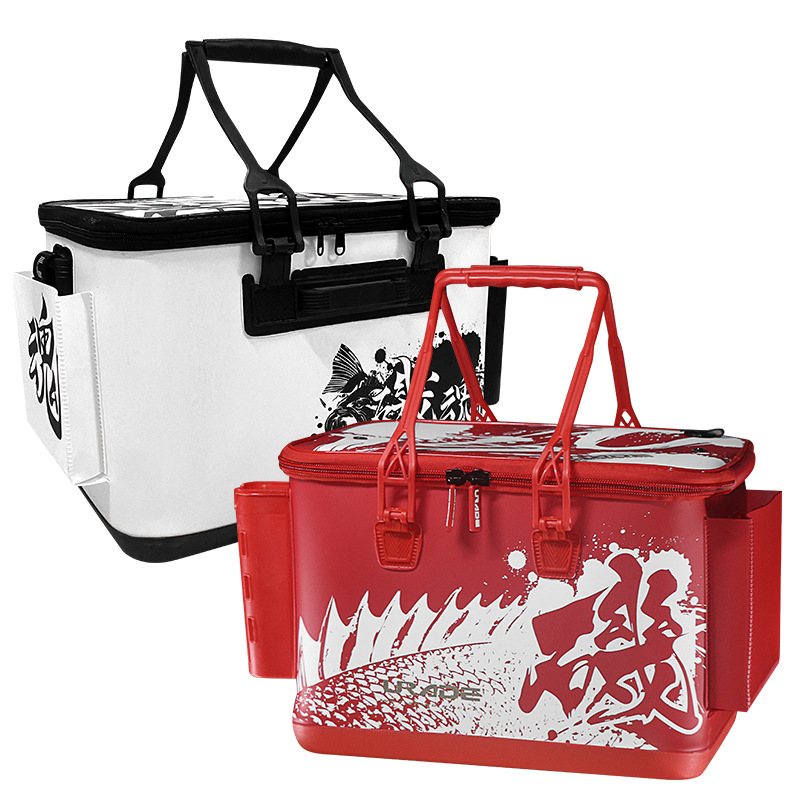 Eva caja de pesca caja de peces vivos multifuncional Pesca de Mar roca cebo de pesca bolsa caja de almacenamiento 40cm Cubo de pescado 1 pieza entrega transfronteriza