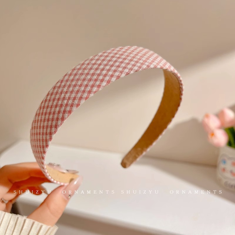 Diadema rosa para niñas 2025, nuevo accesorio para el cabello, diadema ancha para lavarse la cara, diadema de corona alta, accesorio para el cabello de celebridad de internet.