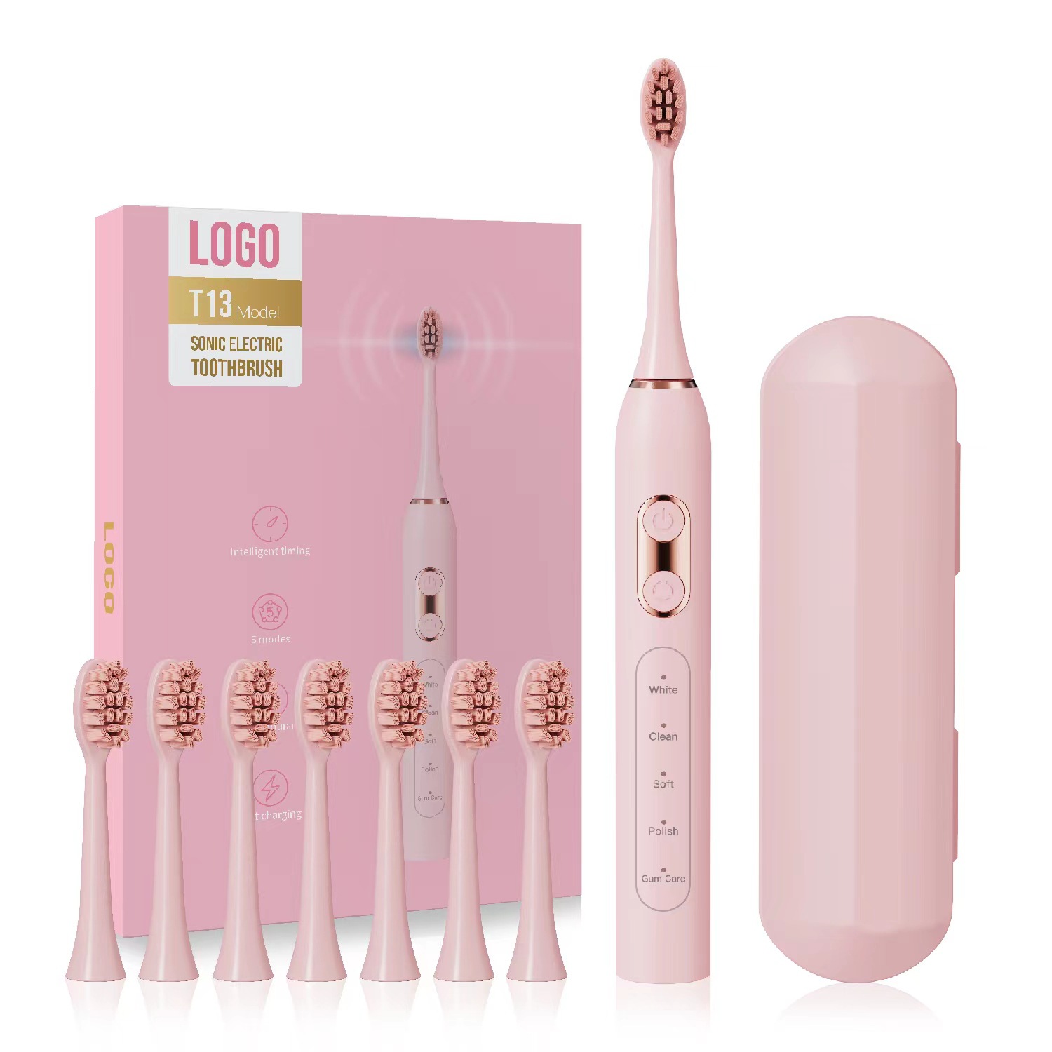 T13 Sonic cepillo de dientes eléctrico adulto pareja recargable cepillo de dientes eléctrico transfronterizo