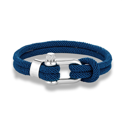 Daily Occasion Casual Simple Style U Shape 304 Stainless Steel Rope Wholesale Bracelets