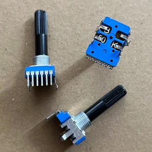 RK12 type double 6-pin potentiometer B20K B50K with midpoint vertical in-line power amplifier volume potentiometer