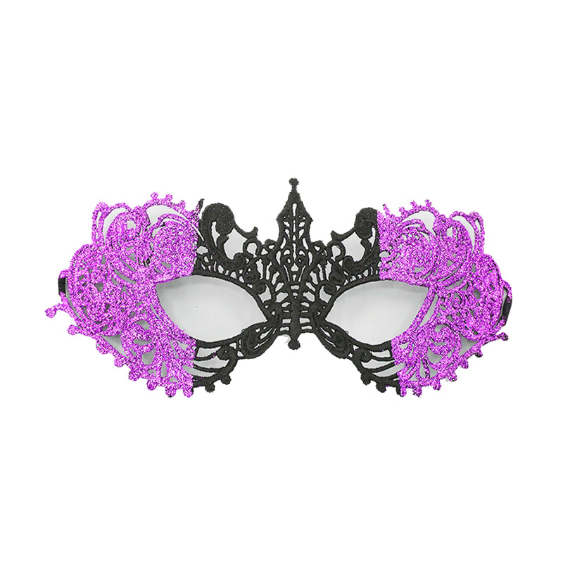 Halloween encaje pequeña punta máscara de polvo para mujeres pareja baile de masquilla mitad cara princesa máscara de disfraz