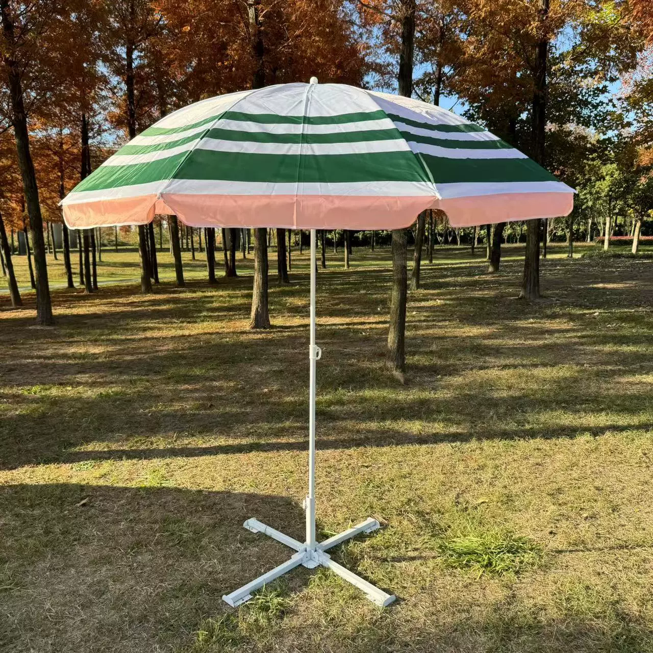2米涤丝户外太阳伞沙滩遮阳伞大号摆摊庭院广告伞晴雨印刷大圆伞