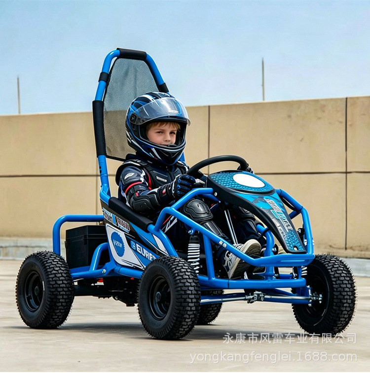 Kart Todoterreno Infantil 125CC de Hierro y Plástico con Transmisión por Cadena