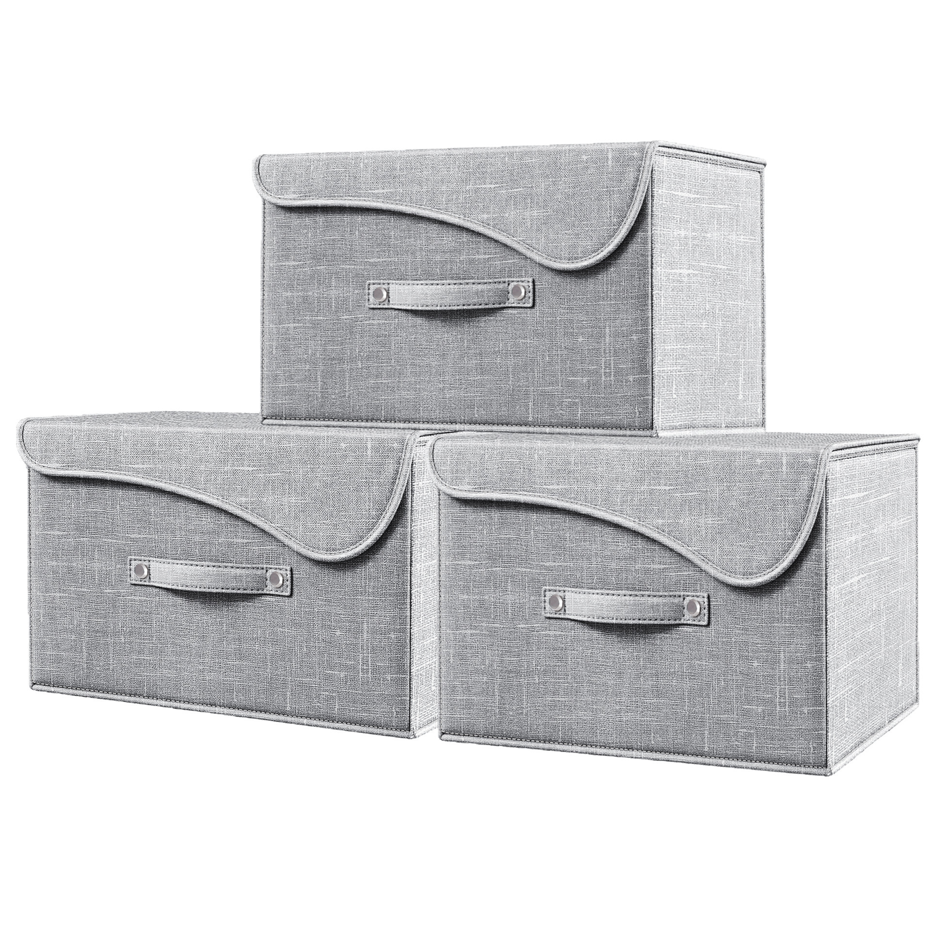 Caja de almacenamiento de algodón y lino transfronterizos con cubierta curva, caja de almacenamiento de cajas de almacenamiento de juguetes y ropa con cubierta plegable