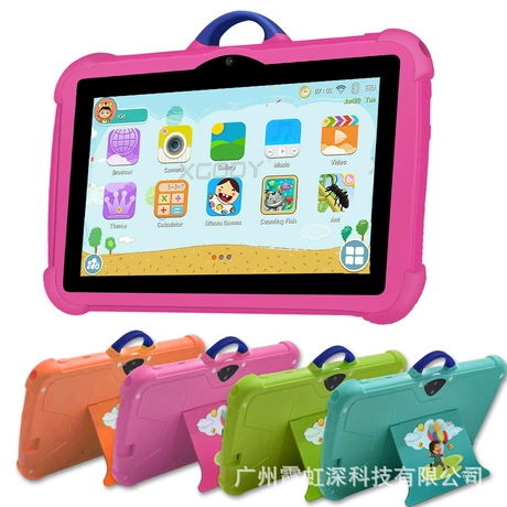 Export 7Inch Kids Tablet Pc Android7.1 Anti-Fall and Explosion-Proof Tablet Tab