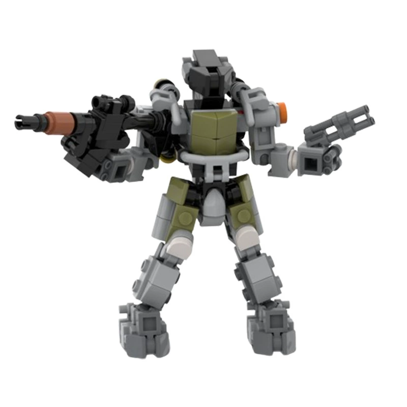 Роботизированная Меха кирпичная модель MOC-91099/MOC-94380 - набор частиц малого размера, 12.5x10x2 см, 0.081 кг, два цвета