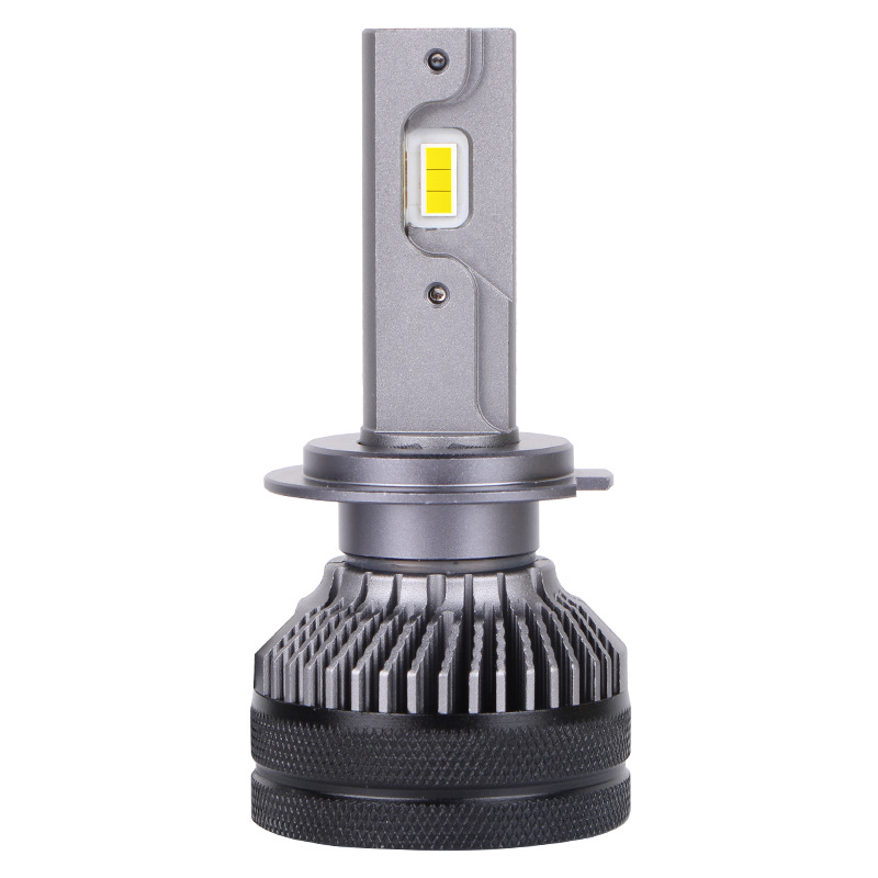 Bombilla LED T50 para faros delanteros de coche, H7 súper brillante, tubo de cobre dual, H11 modificado, luz blanca de 6000K, luz de coche integrada de haz alto y bajo H4