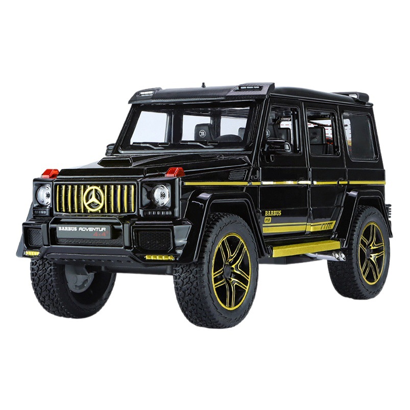 Weili modelo de coche de aleación 1:24 Big Ben G550 vehículo todoterreno tire hacia atrás con sonido y luz coche de juguete modelo de música adornos