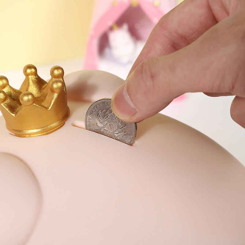 Cute Little Pig Money Bank with Creative Blinking Eyes Piggy Desk Ornament Coin Storage Bank Children's Gift