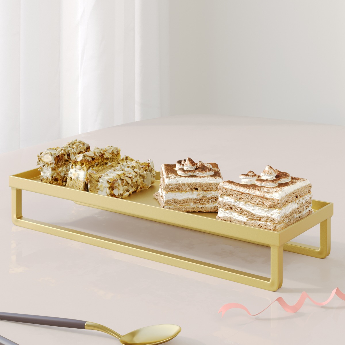Estante de pastel de hierro forjado de metal europeo mesa de postres bandeja de pastel bandeja de frutas bandeja de punto oeste bandeja de tarta de boda estante de exhibición
