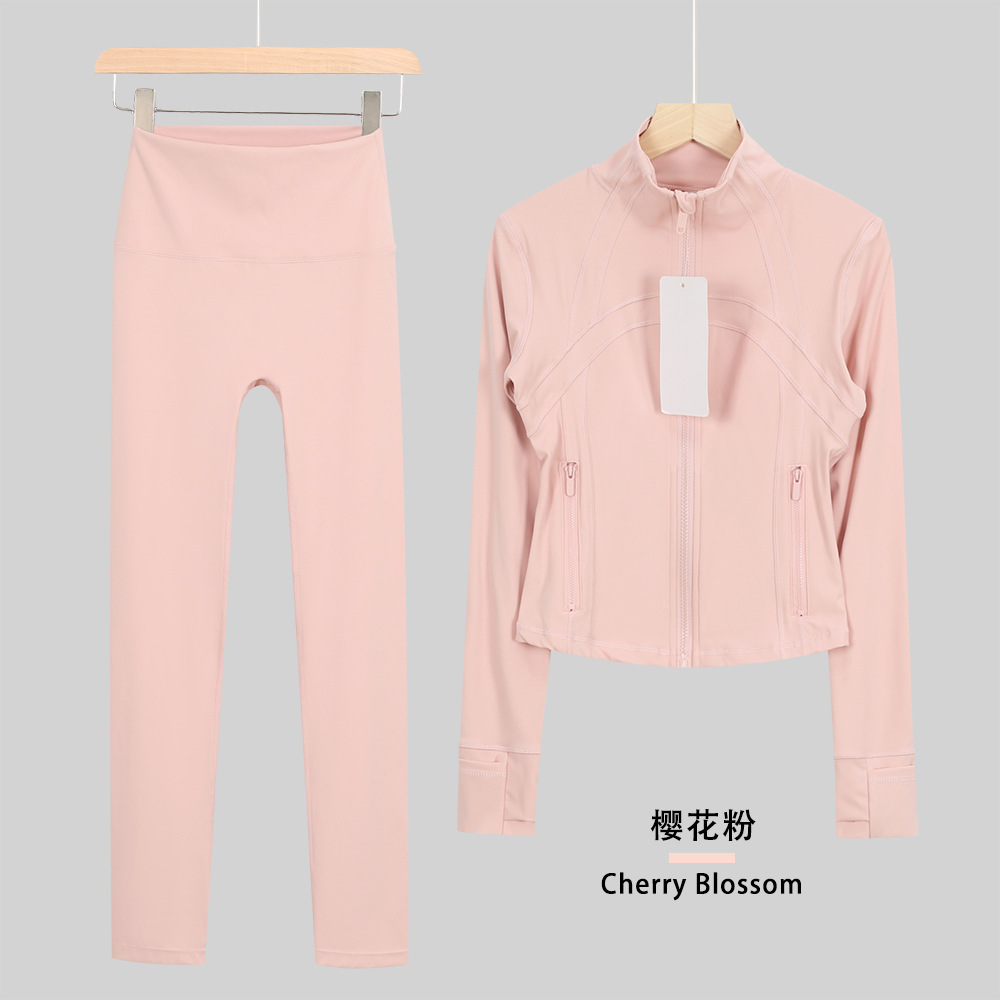 Lululacie chaqueta de cuello corto de nueve puntos chaqueta deportiva DF chaqueta chaqueta chaqueta de manga larga ropa de yoga de fitness para mujeres