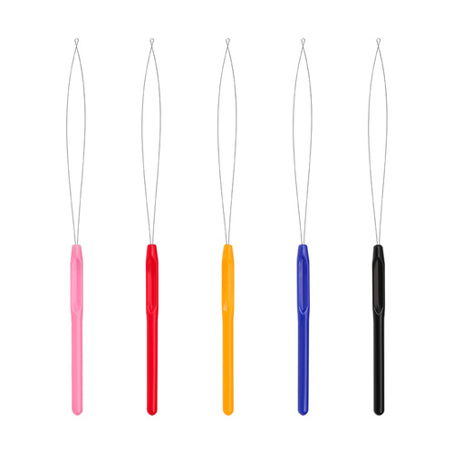 tufting gun needle threader threader wig crochet colorful plastic handle beader threader wholesale