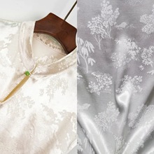 人丝人棉花萝提花新中式中国风气质复古连衣裙套装面料色织