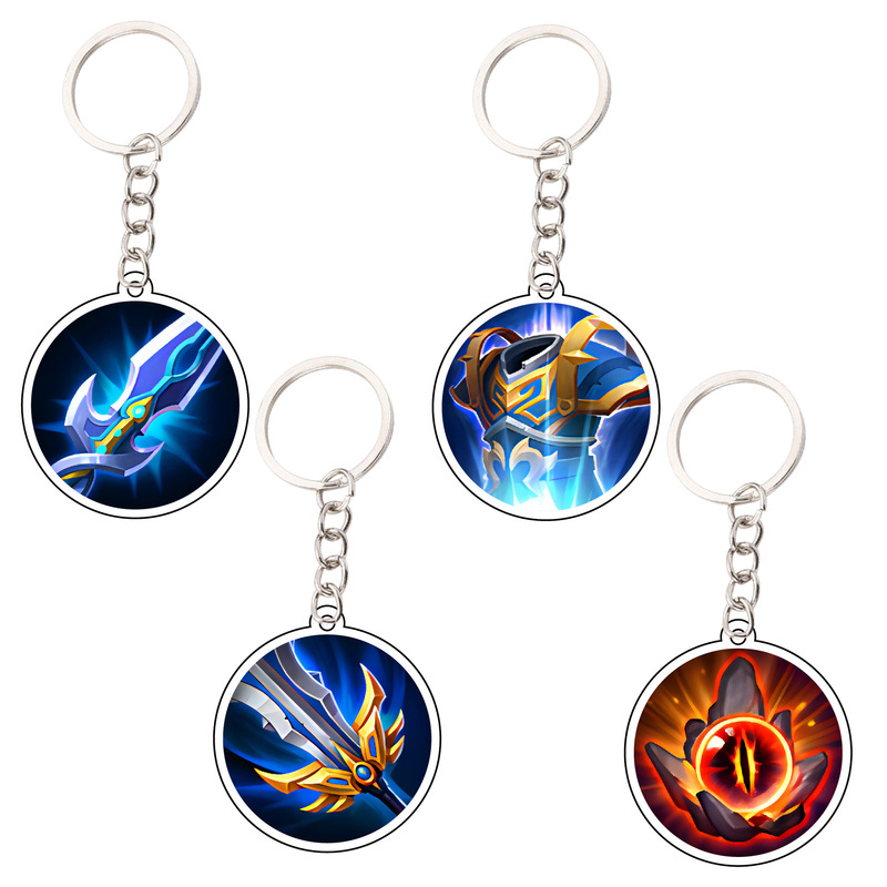 Resurrection Armor Famous Sword Pendant King of Kings Game Peripheral Acrylic Protective Keychain Backpack Accessory Custom Tag