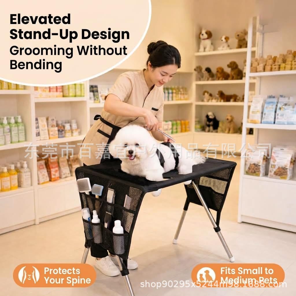 Pet grooming hammock for small dogs, a must-have for dog bathing, cat bathing stand, nail trimming, and prevents scratching and biting