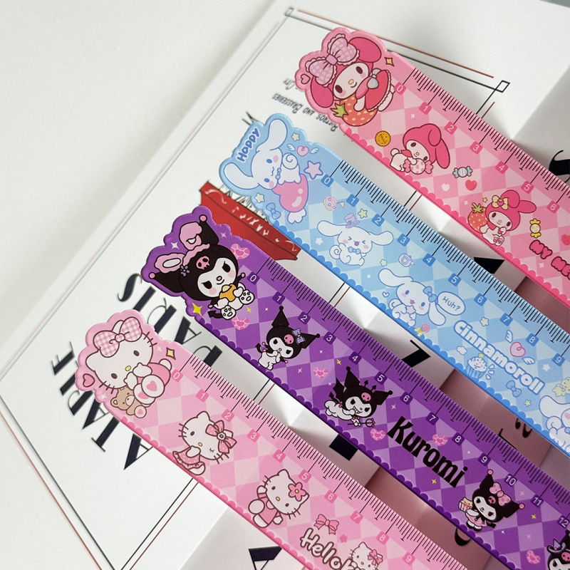 サンリオ高見え漫画かわいい定規アクリルガールハート定規学習文具定規学生ギフト|undefined