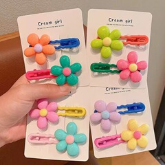 儿童刘海碎发夹子网红可爱花朵发卡小女孩侧边夹宝宝发饰女童前额