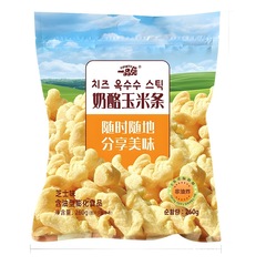 一品兔奶酪玉米条260g韩国风味奶酪芝士玉米条网红袋装薯条膨化