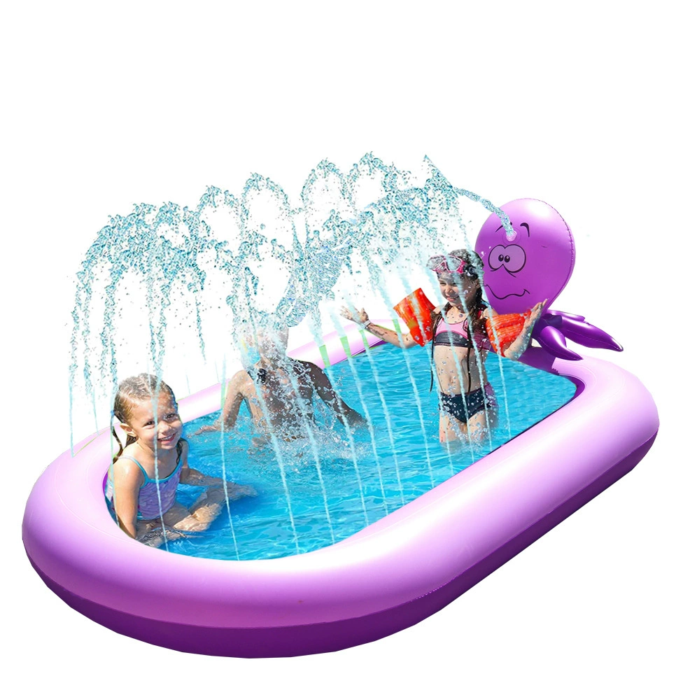 Надувной фонтан для детей, играющая в воде игрушка космический корабль, разбрызгивающая воду, бассейн, игра, разбрызгивающая вода на открытом воздухе