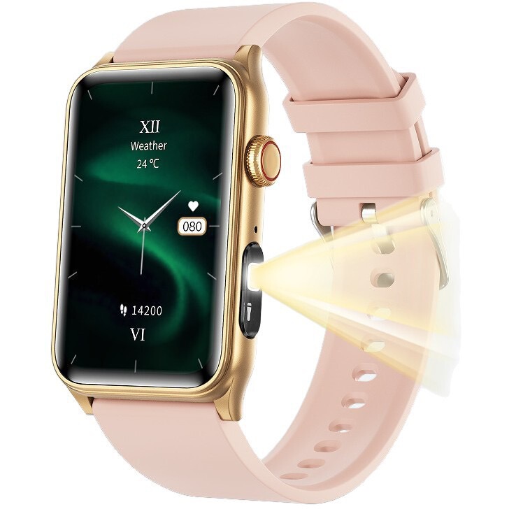 Cross-Border New G50 Bright Flashlight Smart Bracelet Hrv Report Scientific Sleep Blood Sugar Bluetooth Call Watch