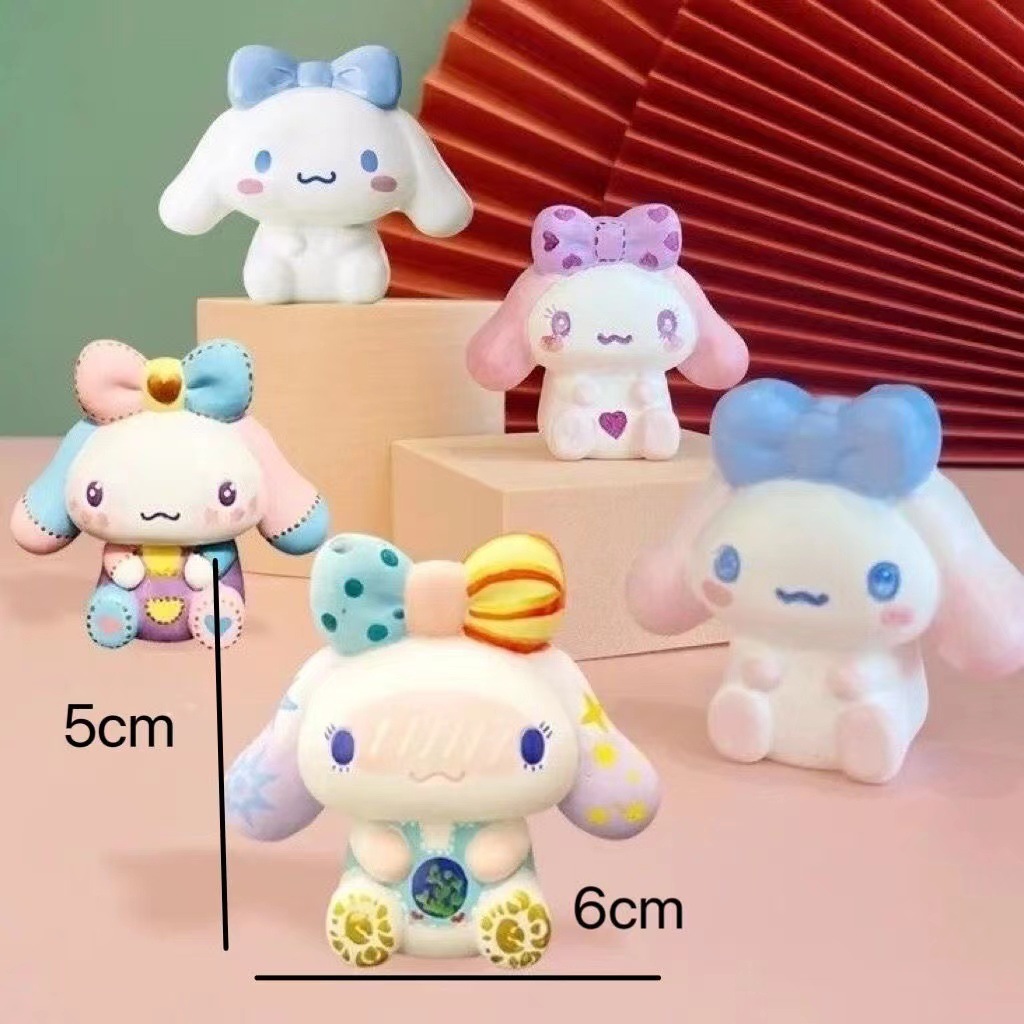 Wholesale Miniature Plaster Doll Coloring Yaka Painted DIY Coloring Backpack Bear Stiky Cinnamon Dog Kurumi 