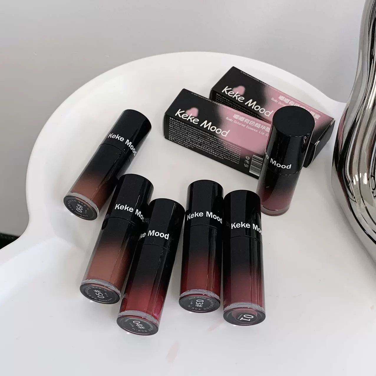 kekemood Glossy lip gloss, mirror effect, plump lips effect