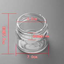 单卖加厚茶水分离茶仓盖子连接器上盖防漏密封杯身配件小玻璃盖子