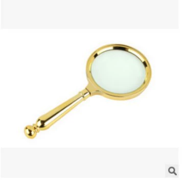 Медное покрытие 8-кратное HD для пожилых людей, читающих и читающих газеты, диаметр 60 мм старинное портативное стекло увеличительное стекло