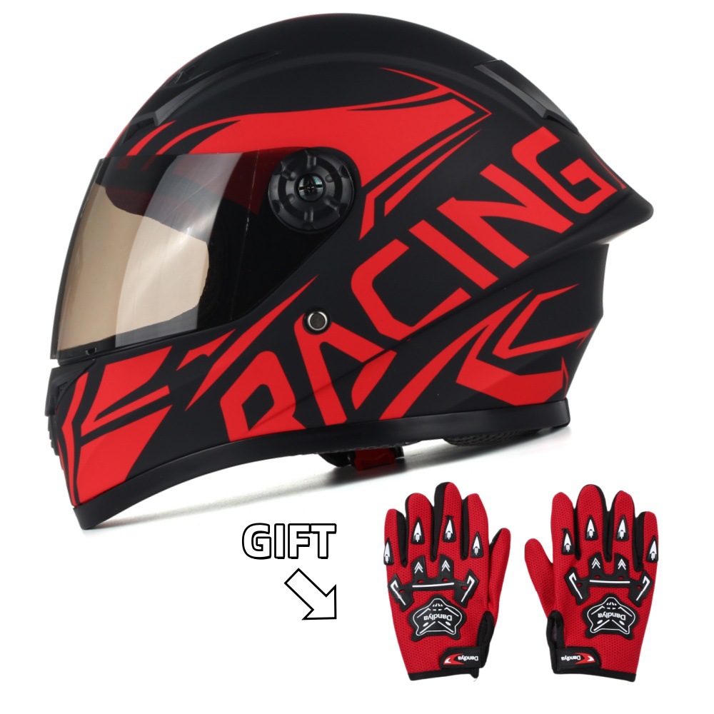 Matt black red army + gloves