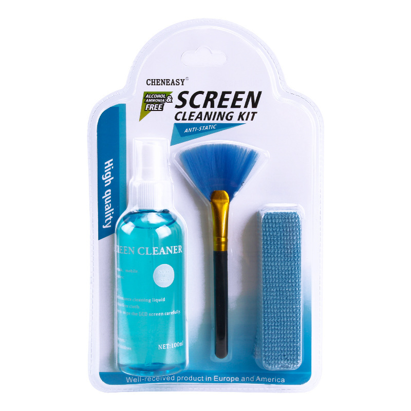 Laptop Digital Cleaning Set Lcd Screen Cleaner Mobile Phone Camera Display Cleaning Three-Piece Set of Tools