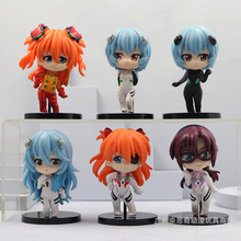 6款二次元明日香手办绫波丽美少女玩具娃娃扭蛋公仔模型摆件