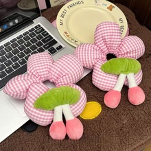 新款爆火卡通立体米奇屁屁发圈花朵波点大肠发圈可爱毛绒头绳创意