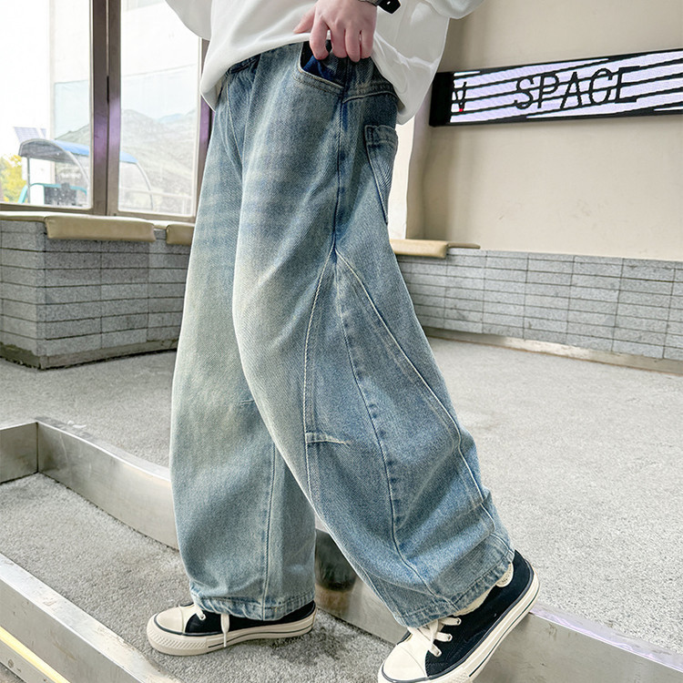 2510 Scimitar Jeans Denim Blue Trousers New Children's Miscellaneous European And American Jeans_voghion.com