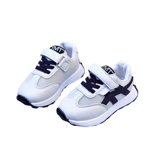 Girls' sneaker 2024 Spring and Autumn new mesh breathable children's daddy shoes boys' soft bottom casual running shoes