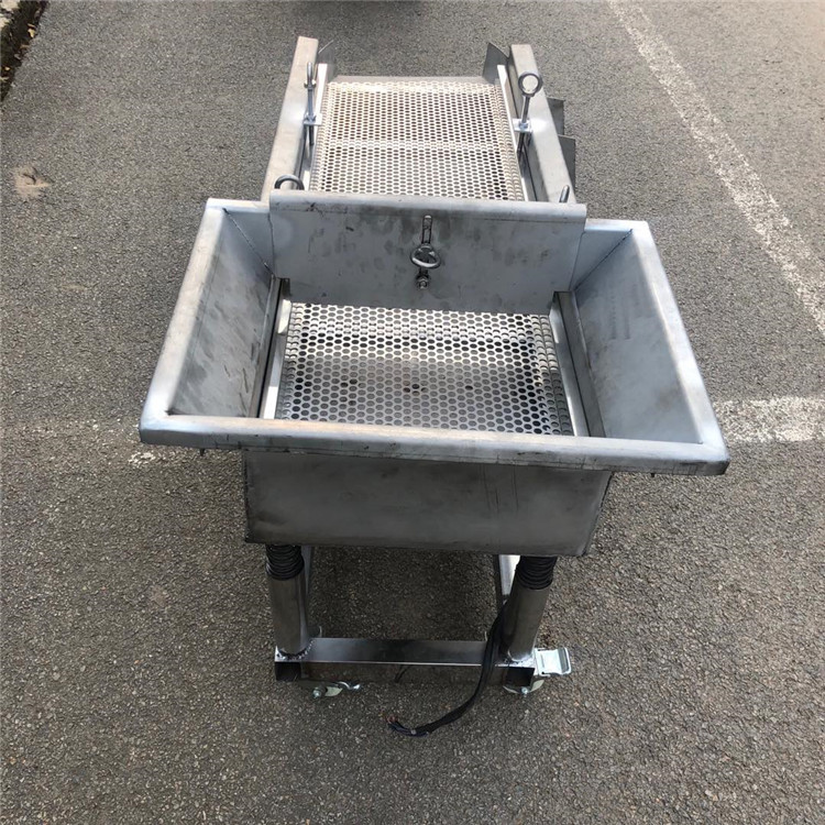 麦子谷子大米清选杂质机 不锈钢材质单电机振动筛 粮食谷物筛选